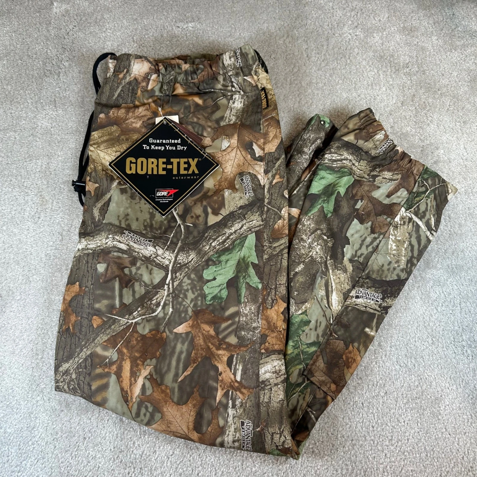 NWT Whitewater Outdoors Gore-Tex Pants Mens XXL Camo Advantage Timber Waterproof