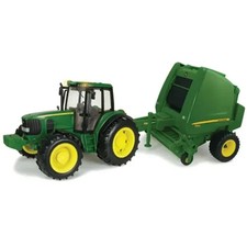 TOMY John Deere 1/16 Big Farm Tractor W Baler