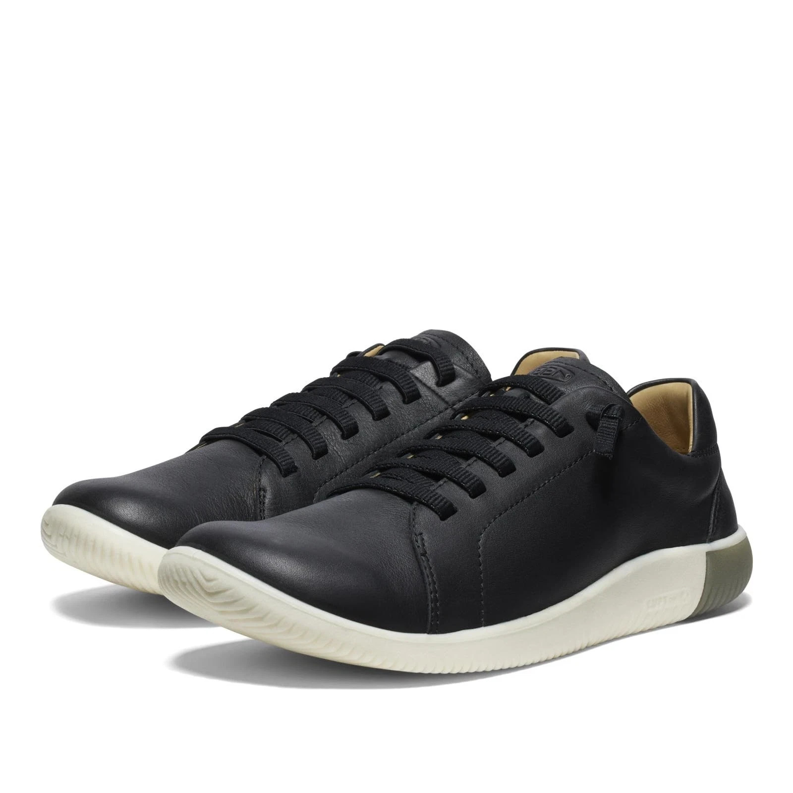 Keen KNX scarpe leggere donna 8 5 pelle stringate nere sneakers $160 nuove con scatola