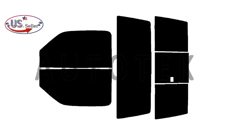 预切全侧窗膜任何色调适用于福特 Ranger 标准 2001 - 11 — 第 2/4 张图片