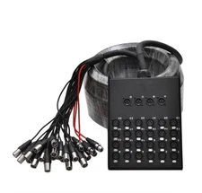 Seismic Audio 24x4 Channel XLR Low Profile Circuit Board Snake Cable - 100 Feet