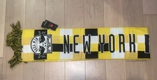 Ruffneck New York Red Bulls Kick Childhood Cancer MLS Soccer Yellow Scarf New