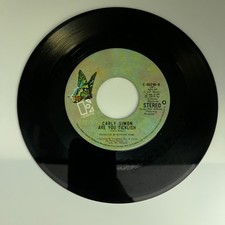 Vinyl 45 Record - Carly Simon Are You Ticklish / Attitude Dancing