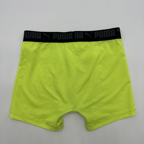 Puma Athletic Shorts Sports Boys Size L Hot Green Logo …#29119 - Picture 6 of 7