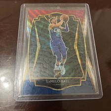 2020-21 Panini Select LaMelo Ball RC Premier Level Tri-Color Prizm #183 HORNETS