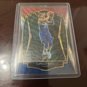 2020-21 Panini Select LaMelo Ball RC Premier Level Tri-Color Prizm #183 HORNETS