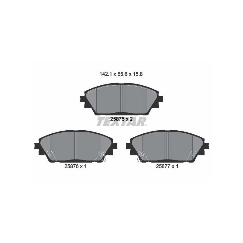 TEXTAR 2587501 Plaquettes de frein avant pour 3 CX-30 CX-3 - Photo 1/1