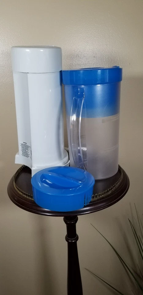 Mr. Cafetera Tetera Helada 2 Qt Jarra Tapas Azul TM1.7 Probada Funciona Foto 2 de 2