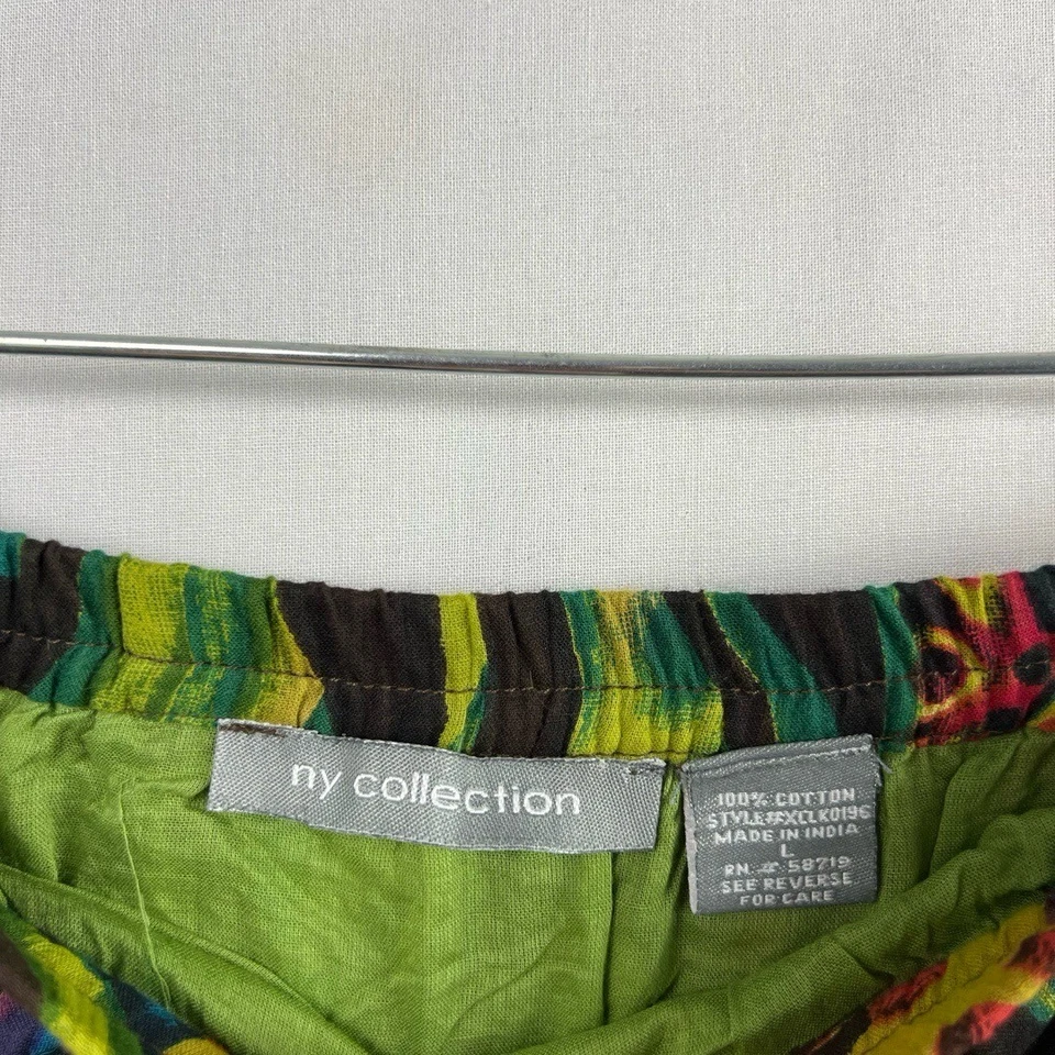 Maxi Falda Mujer Colección NY Grande Floral Volantes Bohemia Tropical Foto 3 de 4