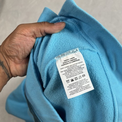 Nike Blue Pullover Long Sleeve Fleece Hoodie Mock Neck Girls Size XL - Picture 4 of 8