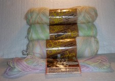 CARON DAZZLE AIRE YARN THREE 3 - 3 OZ SKEINS 9.8 OZ. PASTEL VAREIGATED NOS