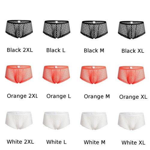 Stylische Herren Mesh Boxershorts Netzdesign für atmungsaktive Unterwäsche - Picture 11 of 20