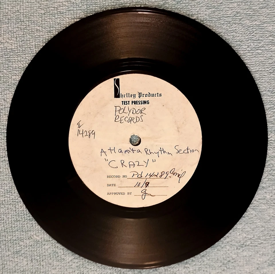 1975 Atlanta Rhythm Section - Crazy - Polydor PD 14289 TEST PRESSING Rock 7" NM- - Image 2 of 3