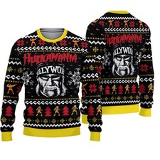 Hulkamania Hulk Hogan Ugly Christmas Sweater