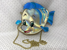 Danielle Nicole Disney Little Mermaid Flounder Small Crossbody Bag Purse