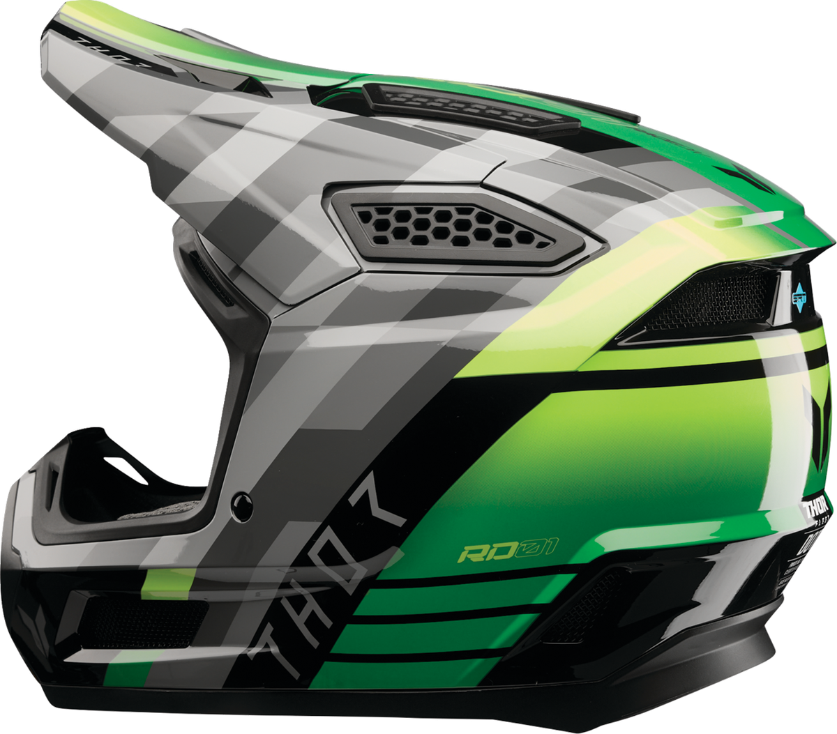 THOR Fleet Helmet - Camber - Black/Green - XS 0110-9399 | eBay