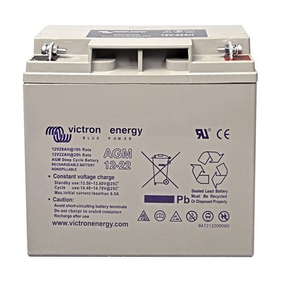 Batterie 12V AGM 22Ah Deep Cycle Akku Victron