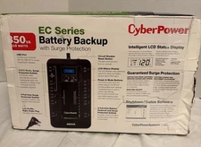 CyberPower EC850LCD Battery Backup W/Surge Protector UPS System 850va510watts