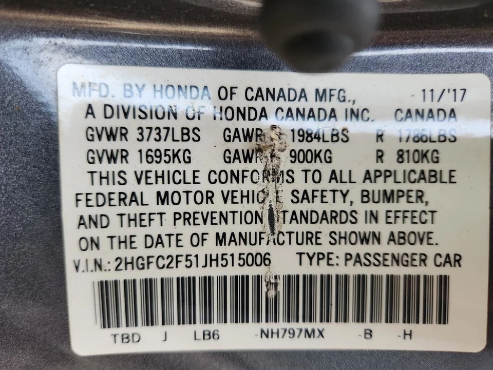 Radiator Fan Motor Fan Assembly Naturally Aspirated Fits 16-21 CIVIC 3006883 Foto 4 de 4