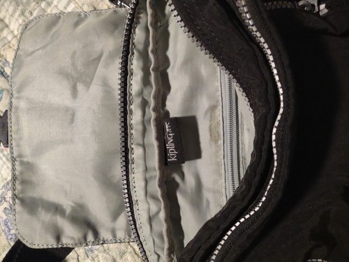 Kipling Lancelot Crossbody Messenger Style Organizer Shoulder bag Black - Picture 5 of 18