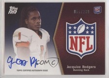 2011 Topps Rising Rookies NFL Rookie 57/250 Jacquizz Rodgers Auto Shield 2u3