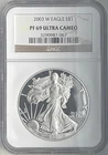 American Silver Eagle 2003-W Proof NGC PF69 Ultra Cameo