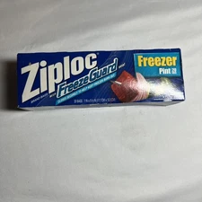 Vtg 2003 Ziploc Freezer Pint Bags 20ct FreezeGuard Seal Unopened Box Discont.