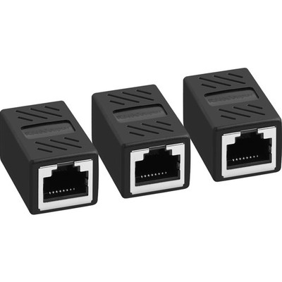 Ethernet Kupplung Cat7 Cat6 Cat5e RJ45 3 Stück Netzwerkkabel Verbinder