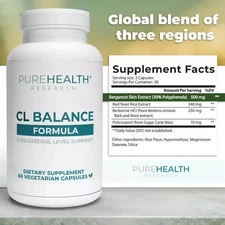 CL Balance Supplement, High Cholesterol Lowering PureHealth Research - Pack of 1