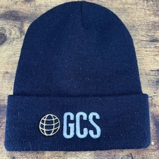 GCS Beanie Black Hat Cap YP Caps Embroidered