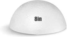 Styrofoam Half Balls 8 Inch,1PC Large White Half Foam Balls for Crafts, DIY