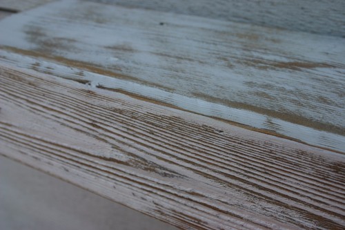 24" Floating Fireplace Mantle Shelf Reclaimed Wood Rustic White Distressed - Picture 8 of 10