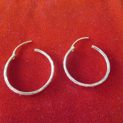21k Gold EARRINGS Solid GOLD INDIA SUPERB Earrings KADIO EARRINGS Hoop Earrings - Imagen 4 de 5