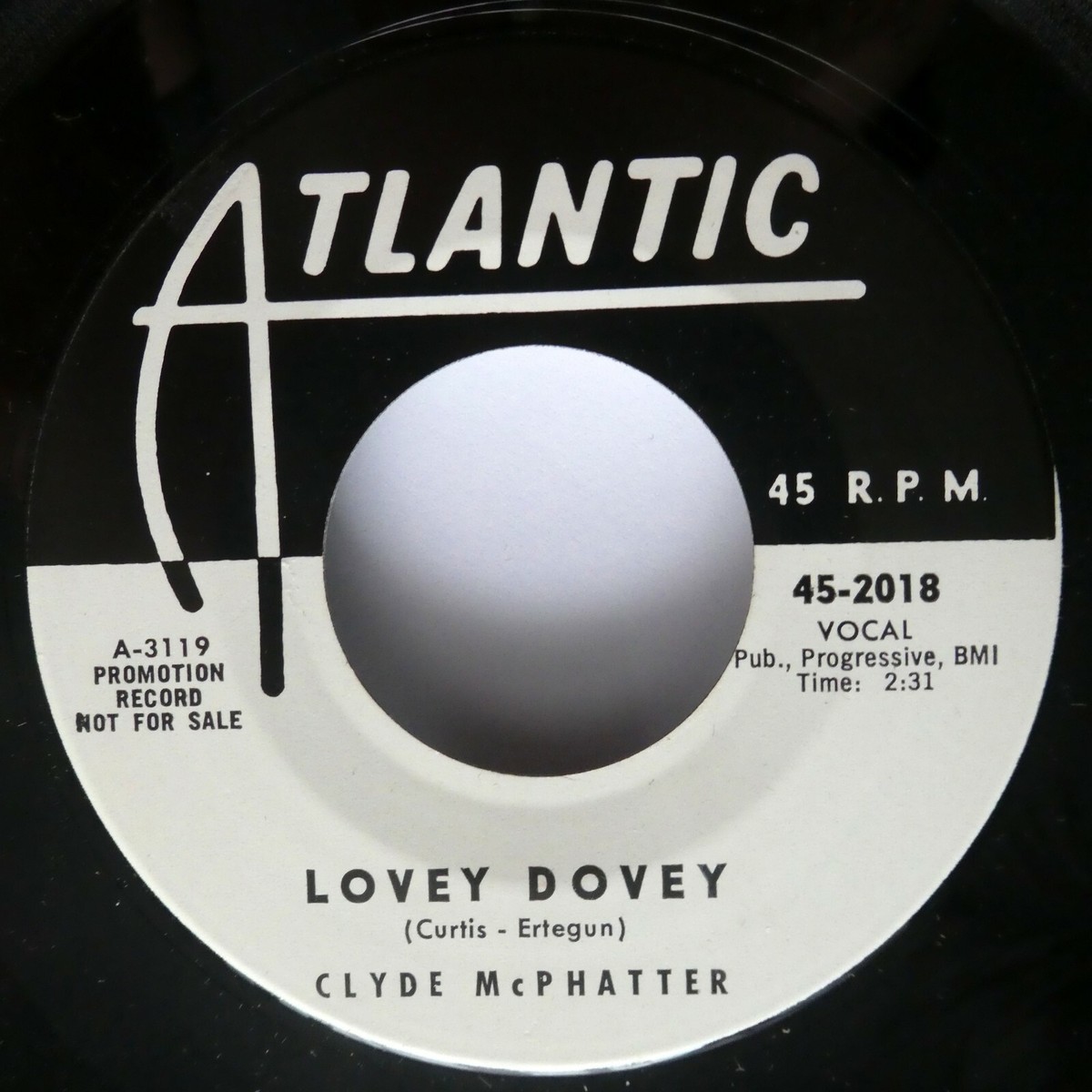 CLYDE McPHATTER 45 Lovey Dovey / My Island of Dreams ATLANTIC Rn'B