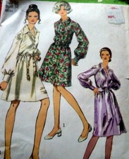 LOVELY VTG 1960s DRESS Sewing Pattern 12/34