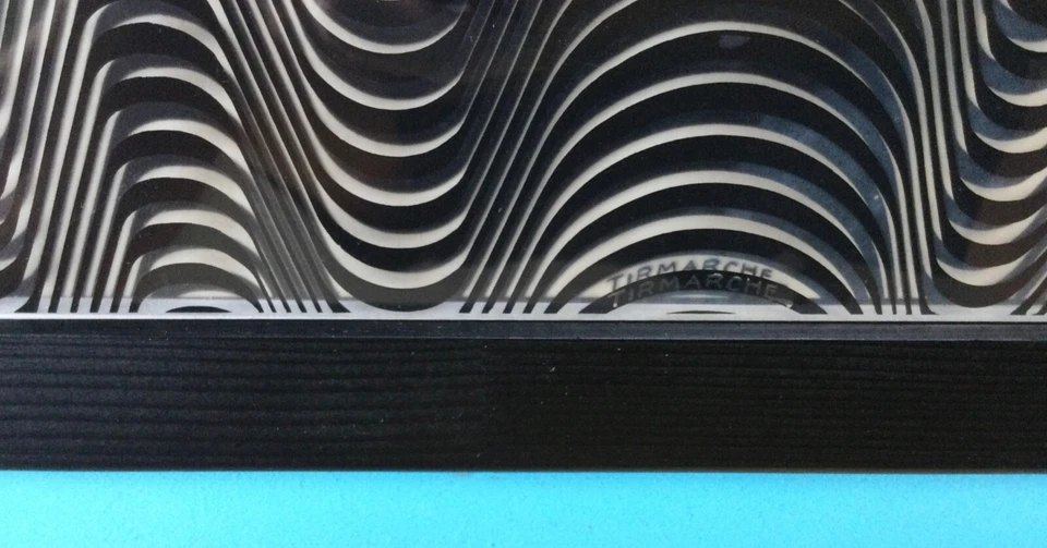 Maurice TIRMARCHE (1909-1978) Tableau Objet de 1977 Op Art Cinétique Rhodoïd - Photo 2/4