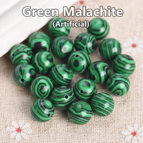 Natural Stone Round 4mm 6mm 8mm 10mm 12mm Loose Gemstone Beads For DIY Bracelet - Picture 14 of 55