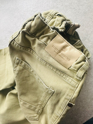 Traum Scotch Soda shrunk wNeu Jeans Stoff Hose 10/140 grün gelb tolle Waschung