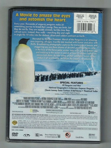 March of the Penguins (DVD, 2005, Full Screen) - Sealed - Imagen 2 de 3