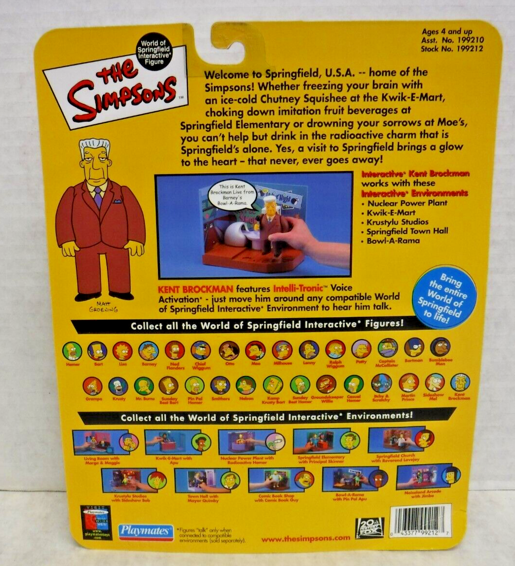 Kent Brockman The Simpsons World of Springfield Figure