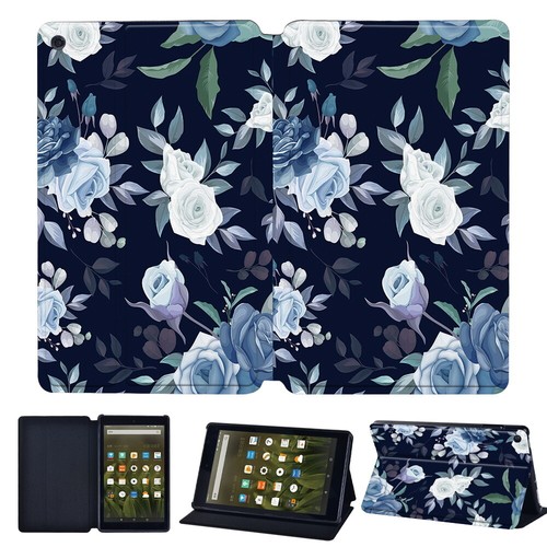 Funda protectora con soporte de cuero impreso para tableta para Amazon Fire HD 10/10 Plus/Max 11 - Imagen 15 de 23