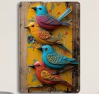 Victorian Wall Decor French Country Vintage Garden Spring Metal Tin Sign 8x12