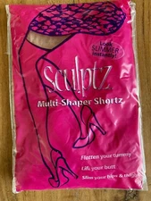 SCULPTZ Multi-Shaper Shortz Medium Nude New in Pkg Slims Tummy Hips Thighs Rear