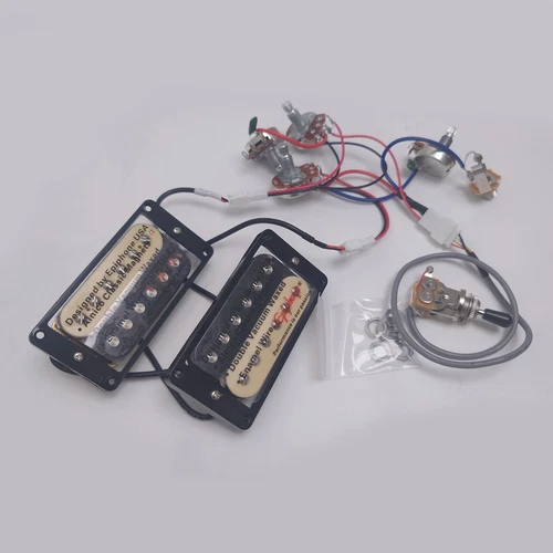 Guitar Humbucker Ceramic Pickups 2C with 2V2T Wiring Harness for Gibson Guitar