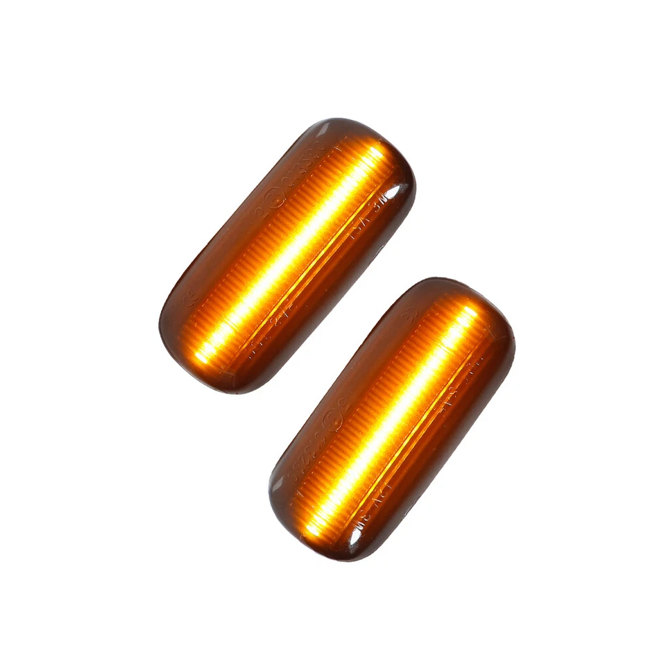 2 желтых светодиодных габаритных сигнальных фонаря для переднего бампера Audi A3 A4 A6 S4 S6 RS4 - Изображение 4 из 4