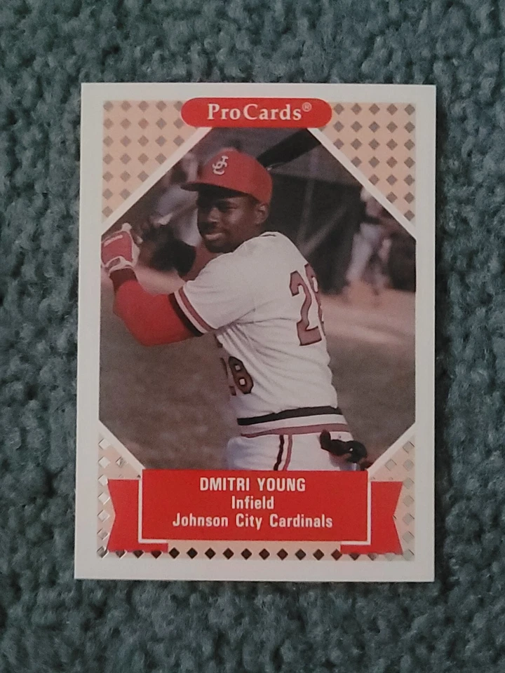 1991 Pro Cards Dmitri Young Minor League Card #322 - Image 2 of 4