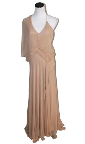 haute hippie beaded silk dress haute hippie dress silk beaded size small beige