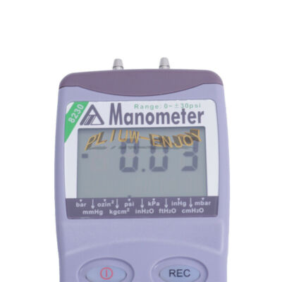 AZ8230 AZ-8230 Digital Differential Pressure Meter Manometer Range 0~30psi #E7