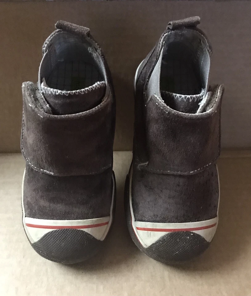 Morgan & Milo Niños Pequeños Marrón Gamuza Botines -Talla 7.5- Usados Foto 3 de 4