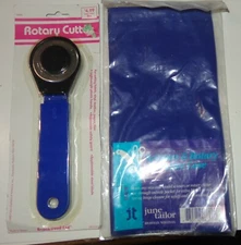 ROTARY CUTTER FOR FABRIC VINYL LEATHER PAPER FELT + June Tailor PROTECTOR CASE